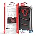 ZIZO Bolt Series for Samsung Galaxy S9 Plus Case Military Grade Drop Tested with Tempered Glass Screen Protector Holster Black RED