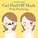 Black Charcoal Peel Off Face Mask Set, Blackhead Remover, Deep Cleansing for Acne, Anti-Aging: Pore Purifying Nose Strips (X6) + Facial Black Sheet Masks (X5) + Exfoliating Gel Peel Off Mask (100 mL)
