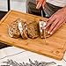 XL BAMBOO CUTTING BOARD SERVING TRAY - Longest Lasting Large Organic Antibacterial Wooden Butcher Block with Drip Grooves (18x12x0.8”)
