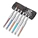 Makartt 6pcs Nail Art Brushes Set for Acrylic Nails Poly Extension Nails 3D UV Gel,Professional Different Nail Design Brushes Tool With Glitter Handle for Salon at Home DIY Manicure