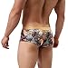 NEARTIME Men's Underwear, Classic Briefs Man Flower Print Boxer Under Wear Full Briefs (L, Gray) …