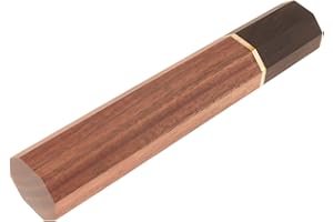 BESPORTBLE Octagonal Wood Knife Handle Replacement for Chef Kitchen Japanese Style Wa Handle Accessory