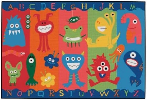 Alphabet Monsters Kids Rug Rug Size: 4' x 6'