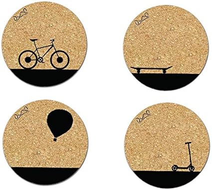 Amazon Duneplanet 装飾コルクコースター 100 環境に優しいコルクコースター レクリエーションテーマコルクコースター 4枚セット ドリンク用環境に優しいコルクコースター 厚みのあるデザイン Duneplanet Llc コースター 通販
