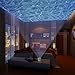 Recomfit Romantic Ocean Waves Light Relax Projector Pot Lamp, Mp3 Iphone Speaker, LED Star Night Light Projector, Music Projection (White&blue)
