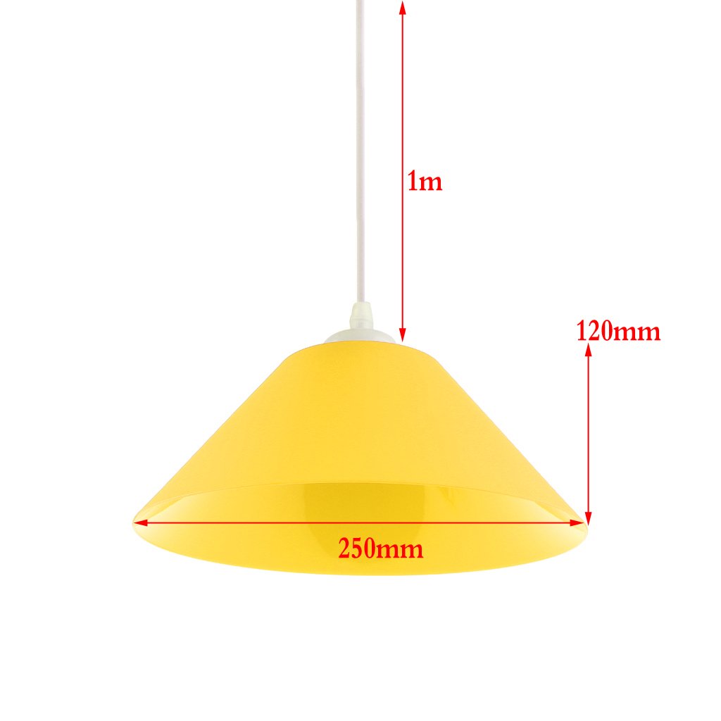 Decorazioni Per Interni Giallo Baoblaze E27 A Forma Di Cono Paralume Per Lampadario Lampada A Sospensione Decorazione 110 220v Accessori Per Salotti Sale Da Pranzo Camere Da Letto E Corridoi Casa E Cucina