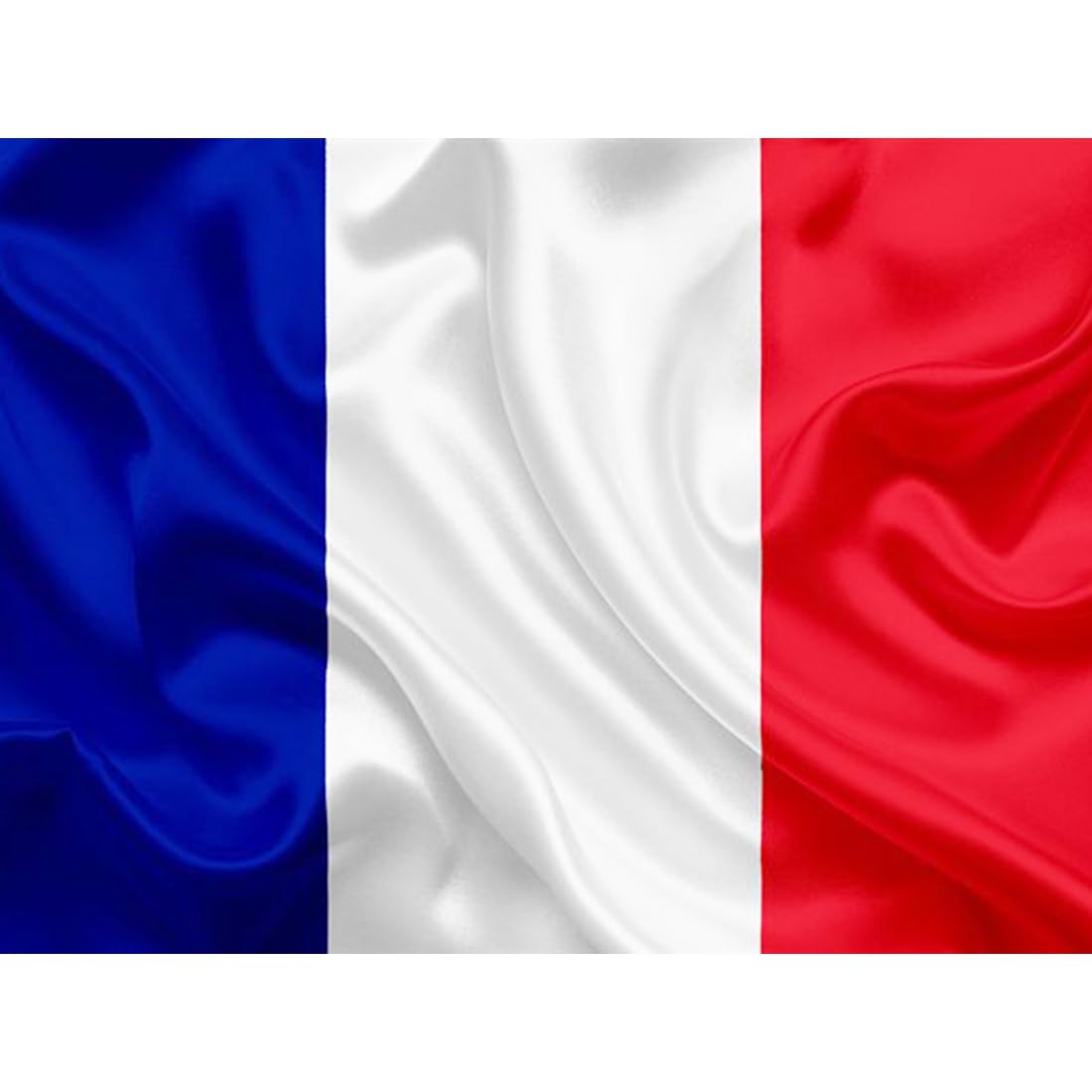 JYC CREATIVE Flag of France, Flag 90cm x 150cm, Large Flag with Pole Loop and Cords to Fasten, Lightweight Flag, Flag for Sports, Football, Demonstrations, Buildings,