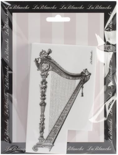 LaBlanche Silicone Stamp 5.25 by 3-Inch, Harp by LaBlanche
