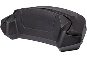 WES | ATV Cargo Storage Box with Passenger Seat | Heavy-Duty 2Up ATV Seat, Rear Storage, Quad Box, Four Wheeler Accessories, 