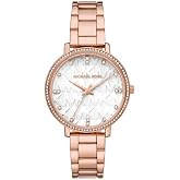 Michael Kors Pyper Minimalist Elegant Women's Watch in Leather or Bracelet
