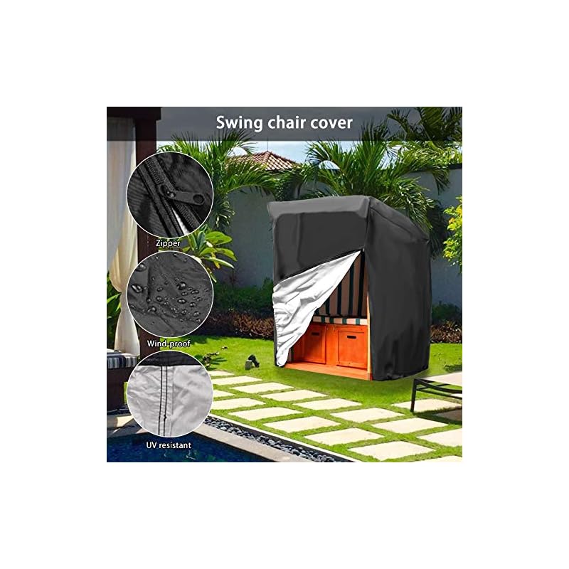 Funda para silla de playa, cubierta de silla de jardín con columpio de