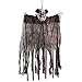 Halloween Haunters 3 Foot Hanging Scary Circus Clown Ghoul with Evil Red Flashing LED Eyes Prop Decoration - 1/3 Life-Size Scale, Spooky Purple and Black Attire - Haunted House, Entryway Party Display
