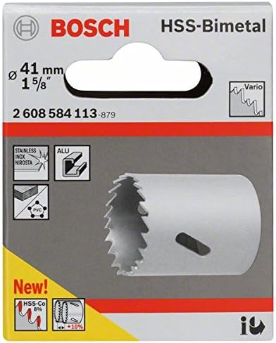 Bosch Professional 1x Hole Saw HSS Bi-metal for standard adapter (for various materials diameter 41 mm, Accessory Rotary Drill) - Image 3