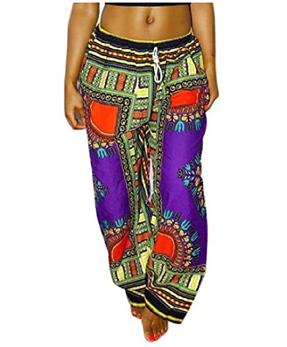 Comfy Women's Ethnic Style Totems Printed Palazzo Pants
