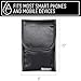 ABSORBITS Wet Cell Phone Rescue Pouch, Drying Kit for Mobile Phones, Reusable, Black