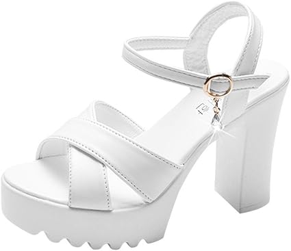 amazon white platform sandals