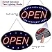 LED Open Sign, FITNATE Large 23x14 inch Business Open Sign (Red/Blue)