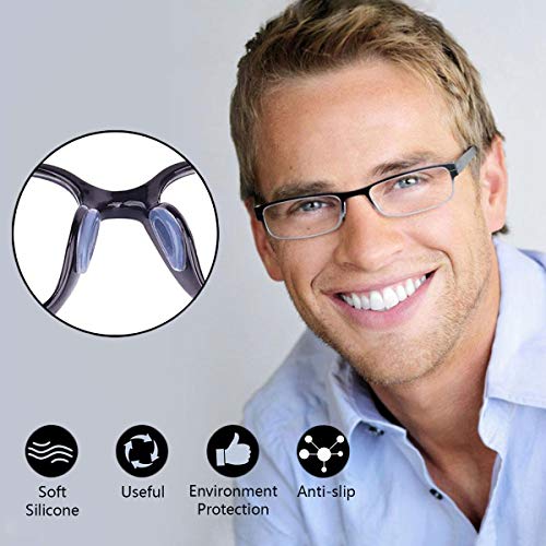 image for Ingreen Eyeglass Nose Pads, 20 Pairs Eyeglasses Pads & Soft Silicon Ad