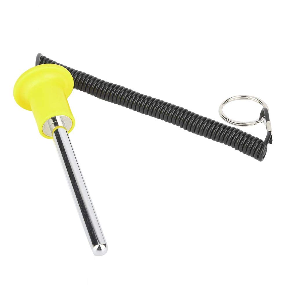 OKBY Weight Stack Pin - Magnetic Stack Training Pins Strength Machine Pin with Pull Rope Training Equipment Fitness Accessories(Yellow 10 * 105)