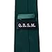 QBSM Mens Dark Green Solid Color Formal Neck Tie Office Dress Suit Neckties