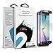Samsung Galaxy S6 Edge Screen Protector: Stalion® Shield Tempered Liquid Glass Shatterproof Full Screen Frame Edge to Edge Armor Guard (Black Sapphire)[Retail Packaging 1X]