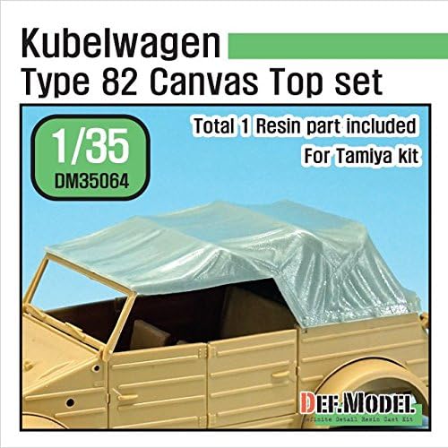 DEF Model 1:35 Kubelwagen Type 82 Canvas top for Tamiya #DM35064