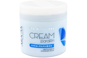 ARAVIA Paraffin Cream for Hands and Foot Care with Flower and Beeswax | Cold Method of Paraffin Therapy | 300 ml 10.1 Fl Oz