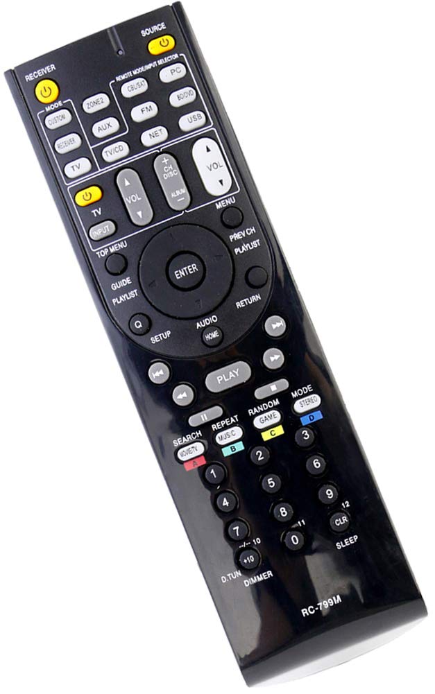 ALLIMITY RC-799M Remote Control Replace for Onkyo TX-SR309 HT-S5405 HT-R591 HT-R590 HT-R558 HT-R548 HT-R391 TXSR309 HTS5405 HTR591 HTR590 HTR558 HTR548 HTR391