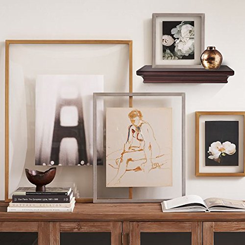 AHDECOR Deep Floating Shelves Display Ledge Shelf with Invisible