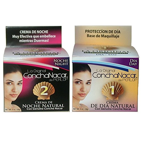 LA Original ConchaNacar A Cosmetic DAY & NIGHT Face Cream De Perlop 2 oz.. (2 Pack).. HPVagr