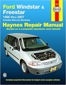 Ford Windstar 95 03 Freestar Mercury Monterey 04 07 Haynes Repair Manual Haynes Max 9781563927652 Amazon Com Books