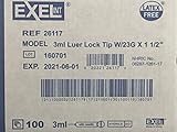 3ml Luer Lock Tip Syringe with 23g 1 1/2