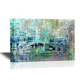 Canvas Wall Art - Abstract Color Composition - Gallery Wrap Modern Home Art | Ready to Hang - 12x18 inches