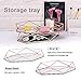 OurHommie Decorative Tray Rose Gold Mirror Jewelry Tray Organizer Rectangle can Hold Cosmetics Makeup Perfume Magazine, Luxury Birthday Day Gift for Girls Women