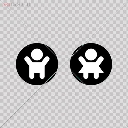 Sticker Vinyl Decals Toilet Bathroom Sing Restroom Kids Size: 5 X 5 Inches Vinyl color print
