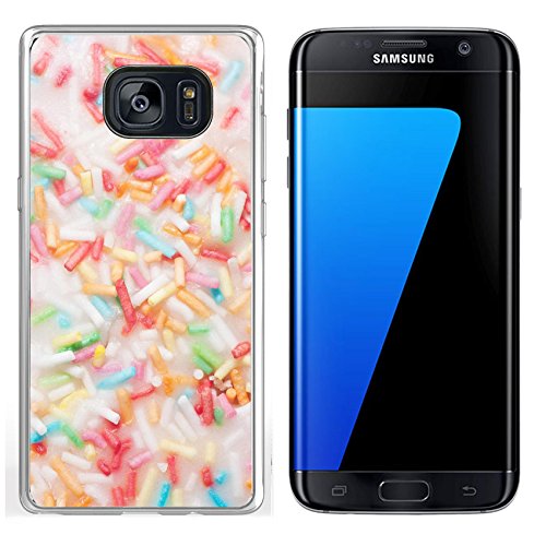 Luxlady Samsung Galaxy S7 Edge Clear case Soft TPU Rubber Silicone IMAGE ID 27781759 Sprinkle colored sugar on the frosting