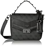 GUESS Slater Top Handle Flap, Coal