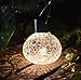 Solar Table Light Glass Ball Table Lamp Decorations Tree Lights Outdoor Waterproof Hanging Solar Lantern Warm White LED Mason Jars Tabletop for Gift Party Decor 2Pack