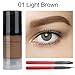 Red&Black Waterproof Eyebrow Tint Gel Kit, Long Lasting Brow Color Gel Mascara for Eyebrow Makeup,Flake-proof,Smudge-proof, 12ml Light Brown