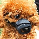 Lovely Baby Adjustable Mesh Dog Muzzle For Biting Chewing Barking & Best Pet Mouth Cover & Soft Cat Muzzles