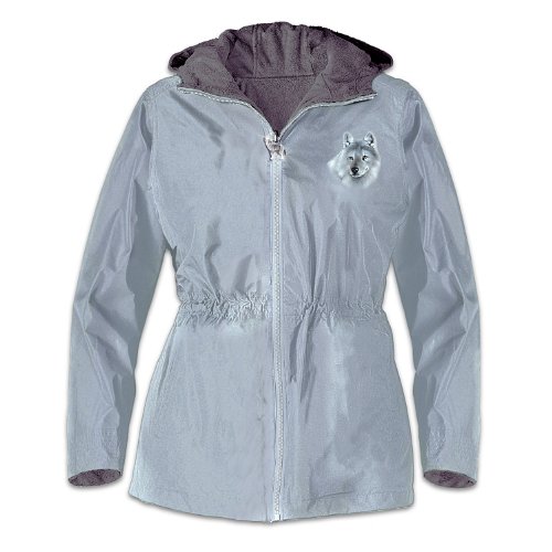 Guardians Of The Wild Women's Anorak Jacket by The Bradford Exchange - L Guardians Of The Wild Women's Anorak Jacket by The Bradford Exchange - L