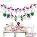 KatchOn Large 10 Feet Felt Flamingo Garland - 2 String, No DIY, Flamingo Banner for Flamingo Party Decorations, Flamingo Birthday Banner for Flamingo Decorations, Flamingo Birthday Decorations