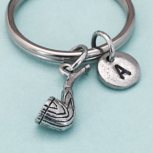 Smoking pipe keychain, smoking pipe charm, pipe keychain