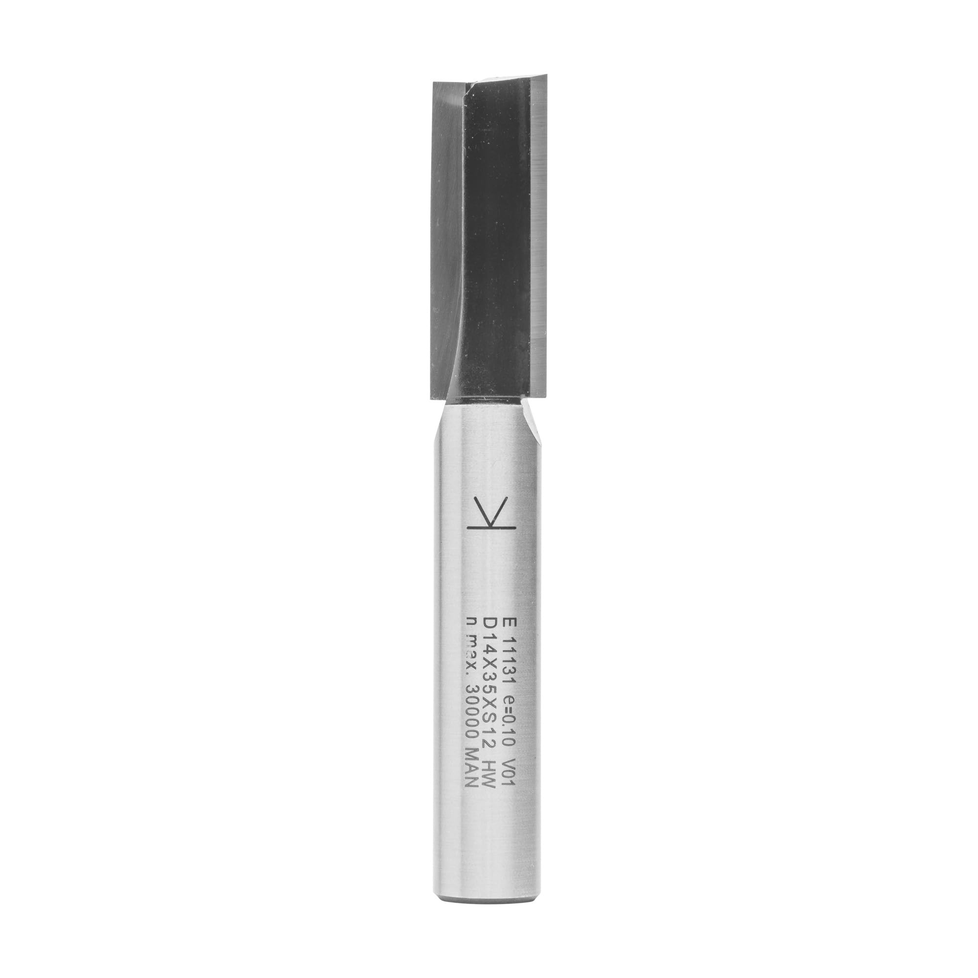 ENT 11131 Straight Cutter TC Shank (S) 12 mm, Diameter (D) 14 mm, NL 35 mm, SL 55 mm, GL 90 mm, with Tungsten Carbide TC Centre Tip — image 1