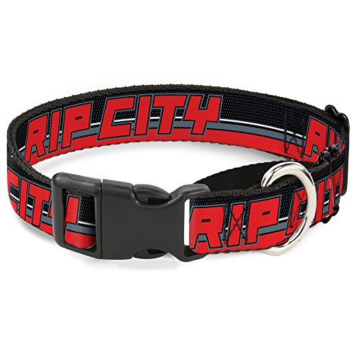 Buckle-Down Martingale Dog Collar - Oregon State Silhouette Blue/Yellow - 1" Wi…