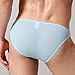 Napoo Men's Underwear Bikini Briefs See Through Boxer Briefs Bulge Pouch Hot Shorts Mens G-String Underpants(Blue,L)