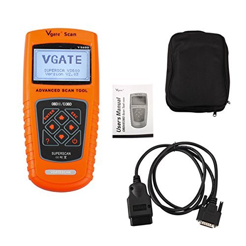 Vgate VS600 Diagnostic Scan Tool Advanced OBDII/EOBD Scanner Live Data Car Code Reader for 1996 or Later US, European and Asian OBD2 Protocol Vehicle (Best Obdii Scanner Live Data)