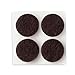 Scotch Felt Pads 44 PCS Brown, Felt Furniture Pads for Protecting Hardwood Floors, 1