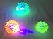 3 Flashing Spiky Balls - with Noise, Durable and Safe for Kids, Pets love 'em too