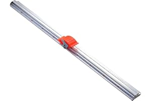 Oshhni Manual Cutting Ruler Aluminum Precision Cutting Positioning Track Ruler Manual Sliding Paper Trimmer for Paper Box PET